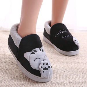 Women Cat Home Warm Slippers