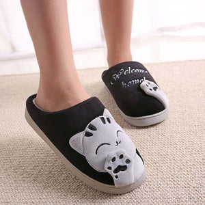 Women Cat Home Warm Slippers