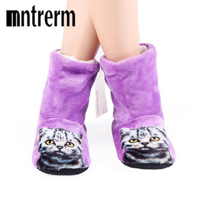 Women 3D Cat Print Slippers