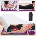 Load image into Gallery viewer, Massage Mat Acupressure Mat 68cm*42cmCushion Mat Relieve Back Body Pain Spike Yoga Mat Pillow
