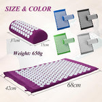 Load image into Gallery viewer, Massage Mat Acupressure Mat 68cm*42cmCushion Mat Relieve Back Body Pain Spike Yoga Mat Pillow
