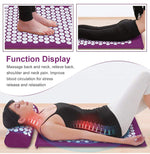 Load image into Gallery viewer, Massage Mat Acupressure Mat 68cm*42cmCushion Mat Relieve Back Body Pain Spike Yoga Mat Pillow
