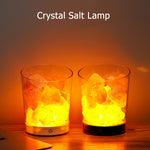 Load image into Gallery viewer, USB Crystal salt Lamp natural himalaya salt lamp decoration home Interior Air Purifier table light bedside lamp Night light
