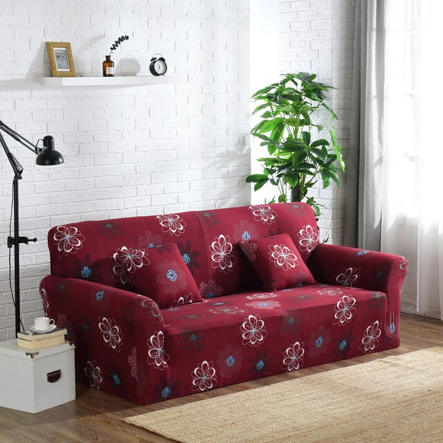 Tight-wraped Elastic Stretch Sofa Cover Spandex Printed Modern Couch Cover Slipcovers Home Furniture Protector 1/2/3/4 seater