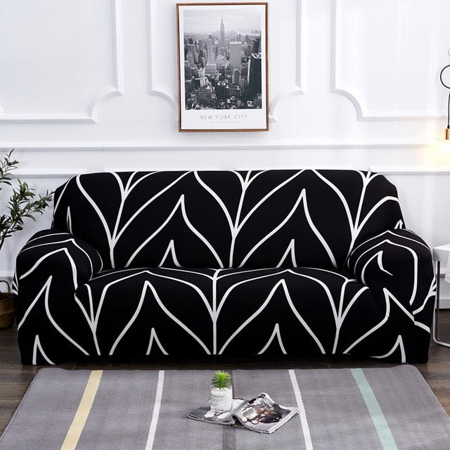 Tight-wraped Elastic Stretch Sofa Cover Spandex Printed Modern Couch Cover Slipcovers Home Furniture Protector 1/2/3/4 seater