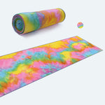 Load image into Gallery viewer, 183x63cm Tie Dye Anti Skid Yoga Mat Towel Cover Workout Pilates Blanket Washable Non Slip Sweat Absorbent Fitness Soft Quick Dry
