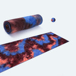 Load image into Gallery viewer, 183x63cm Tie Dye Anti Skid Yoga Mat Towel Cover Workout Pilates Blanket Washable Non Slip Sweat Absorbent Fitness Soft Quick Dry
