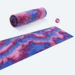 Load image into Gallery viewer, 183x63cm Tie Dye Anti Skid Yoga Mat Towel Cover Workout Pilates Blanket Washable Non Slip Sweat Absorbent Fitness Soft Quick Dry
