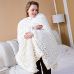 Load image into Gallery viewer, New Nordic Hand Chunky Wool Knitted Blanket Bulky Knitting Throw Blankets Home Textile Warm Chunky Knit Blanket Bulky Sofa Throw
