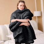 Load image into Gallery viewer, New Nordic Hand Chunky Wool Knitted Blanket Bulky Knitting Throw Blankets Home Textile Warm Chunky Knit Blanket Bulky Sofa Throw
