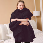 Load image into Gallery viewer, New Nordic Hand Chunky Wool Knitted Blanket Bulky Knitting Throw Blankets Home Textile Warm Chunky Knit Blanket Bulky Sofa Throw
