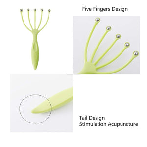 Hot seller Scalp massager Steel Ball head Massage Relaxation Five Finger  Massager for head