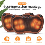 Load image into Gallery viewer, Head Neck Massager Car Home Cervical Shiatsu Massage Neck Back Waist Body Electric Multifunctional Massage Pillow Cushion
