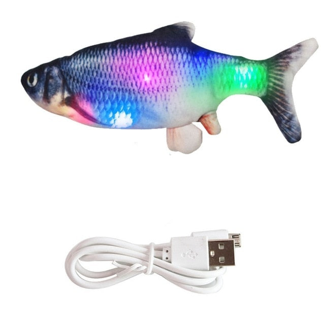 30CM Electronic Pet Cat Toy Electric USB Charging Simulation Fish Toys for Dog Cat Chewing Playing Biting Supplies Dropshiping