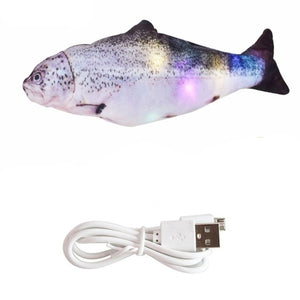 30CM Electronic Pet Cat Toy Electric USB Charging Simulation Fish Toys for Dog Cat Chewing Playing Biting Supplies Dropshiping