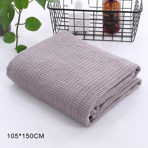 56   solid knitted Waffle plaid blanket with Tassel nordic modern Soft blanket for bed Chair sofa couch home nap blanket gray