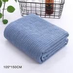 Load image into Gallery viewer, 56   solid knitted Waffle plaid blanket with Tassel nordic modern Soft blanket for bed Chair sofa couch home nap blanket gray
