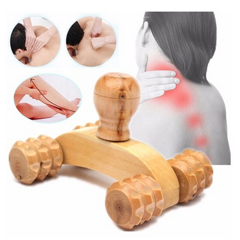 1 Pc Wood Massager Roller Body Foot Reflexology   Shiatsu Therapy Meridians Massager Health Care Hot Sale