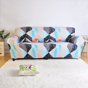 Geometric Stretch Sofa Cover Elastic Stretch Tight Wrap All-inclusive Non-slip Corner Sofa Towel Couch Cover Furniture Slipcover