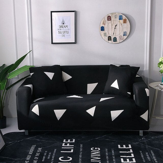 Geometric Stretch Sofa Cover Elastic Stretch Tight Wrap All-inclusive Non-slip Corner Sofa Towel Couch Cover Furniture Slipcover