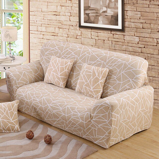 Geometric Stretch Sofa Cover Elastic Stretch Tight Wrap All-inclusive Non-slip Corner Sofa Towel Couch Cover Furniture Slipcover