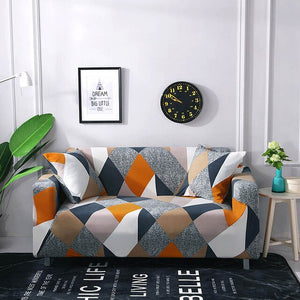 Geometric Stretch Sofa Cover Elastic Stretch Tight Wrap All-inclusive Non-slip Corner Sofa Towel Couch Cover Furniture Slipcover