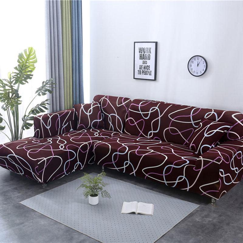 61Sofa Slipcover 1/2/3/4 seater Sofa Cover Tight Wrap All-inclusive Couch Cover Sectional Corner Sofa Covers for Living Room 1PC