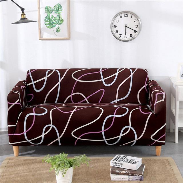 61Sofa Slipcover 1/2/3/4 seater Sofa Cover Tight Wrap All-inclusive Couch Cover Sectional Corner Sofa Covers for Living Room 1PC