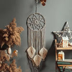 Load image into Gallery viewer, Nordic Star Moon Macrame Dream Catcher Boho Room Decor Room Decoration Macrame Wall Hanging  Kids Room Nursery Gifts
