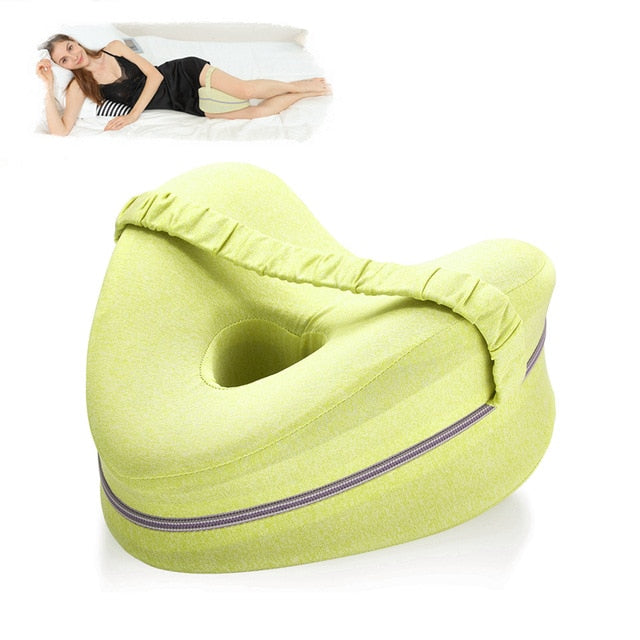 Orthopedic Pillow for Sleeping Memory Foam Leg Positioner Pillows Knee Support Cushion between the Legs for Hip Pain Sciatica