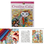 Load image into Gallery viewer, 24 Pages Creative Cat Coloring Book Kill Time Painting Drawing Book For Children
