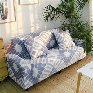 Elastic Happy Birds and Trees printed Sofa Cover Sectional L-shaped Couch Cover Tight Wrap All-inclusive Slipcover 1/2/3/4 Seats